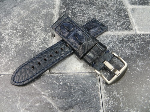 Cinturino pelle blu da - in,