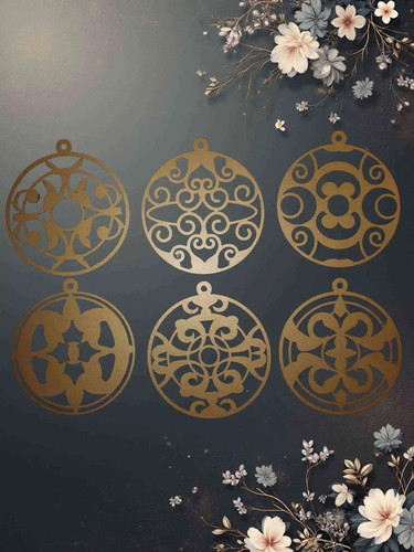 Palline natale colore oro - palline,