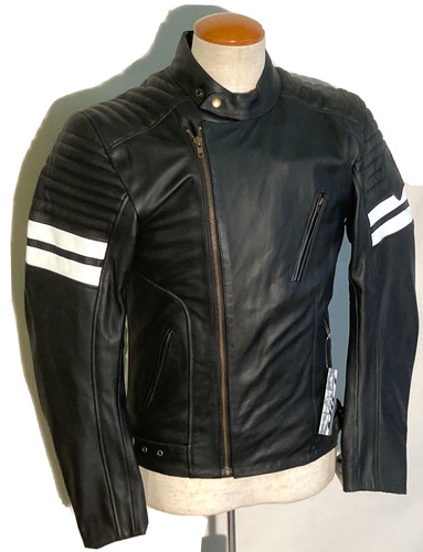 Giacca pelle moto difi - in,