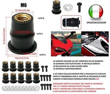SET 10 Gommini Filettati M6