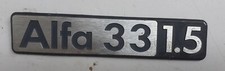 Logo stemma ALFA 33 1.5 in alluminio spessorato cm 16x3,5