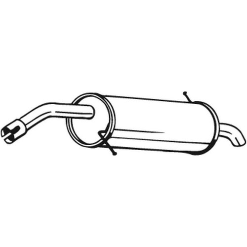 Silenziatore bosal adatto per - bosal,