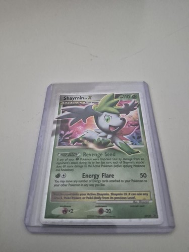 Carta pokemon shaymin x - shaymin, lv.x