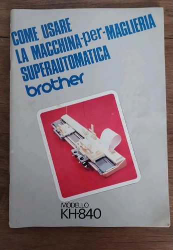 Brother 840 manuale - brother,