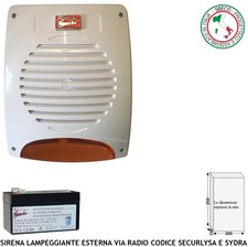 Sirena lampeggiante esterna - lampeggiante,