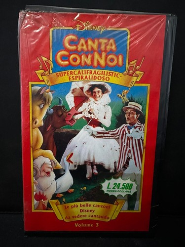 Vhs originale disney canta con - vhs,