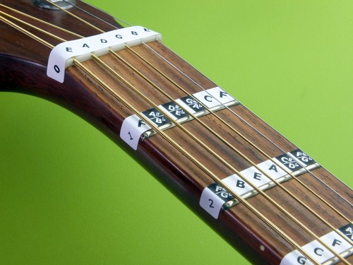 Adesivi note tasti chitarra - adesivi,