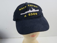 vecchio BERRETTO in disuso MILITARE MARINA NAVE ANTEO A 5309 Bancroft LA SPEZIA