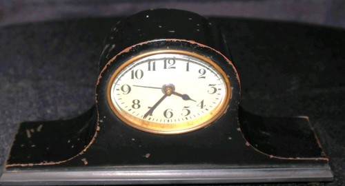 Antique small mini clock - antique,
