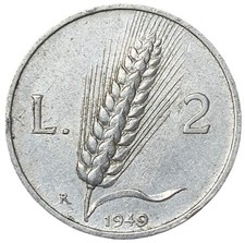 2 LIRE 1949 - SPIGA -