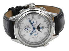 Orologio calendario Trias orologio automatico orologio da uomo orologio da polso cinturino in pelle giorno/notte