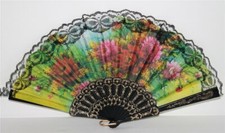 020-28 Uno Ventaglio Ballo Decorazione Spagnolo Flamenco Mano Vento Fiore