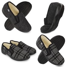 Pantofole uomo feltro grigio