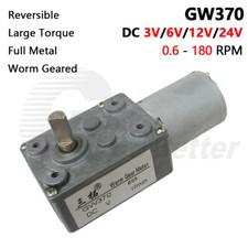 DC 3V 6V 12V 24V Mini Worm