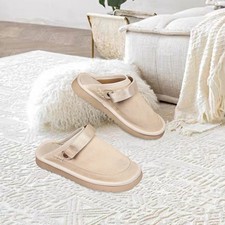 Zoccoli in pelle scamosciata