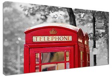 Quadro Moderno Arredamento Londra Città Telephone Arredo Casa Arte Stampa Tela
