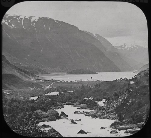 Glass magic lantern slide - glass,