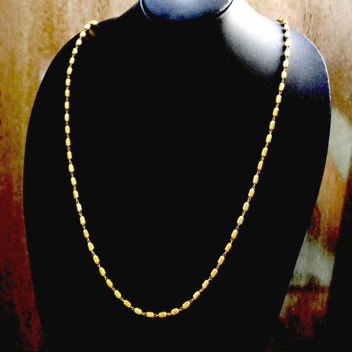Collana lunga placcata oro - collana,