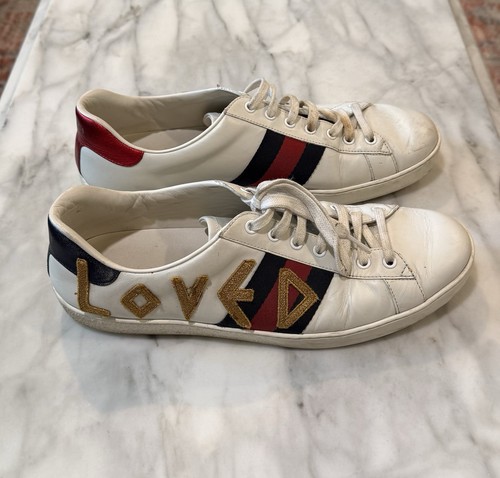 Gucci ace loved sneakers pelle - gucci,