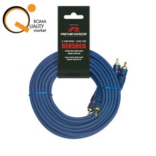 Renegade REN 5 RCA Cavo Pre stereo RCA connettore audio 500 cm 2 canali REN5RCA