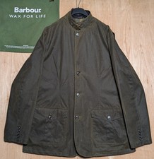 Barbour Lutz Wax Jacket Uomo XXL Verde Oliva (Si adatta come XL) Bond Skyfall 