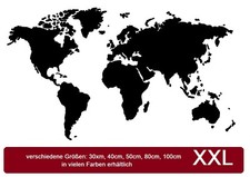Adesivo mappa del mondo per