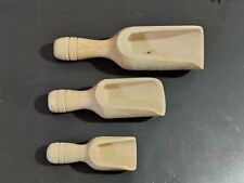 Lotto di 3 Mini Sessole in Legno Micro Sessola Cucchiaio Farmacia Profumi Cucina