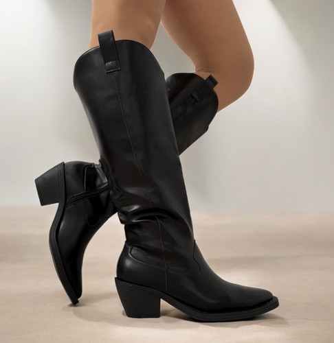 Stivali western donna - , neri