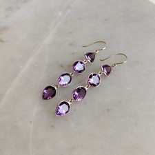 Orecchini Ametista Naturale