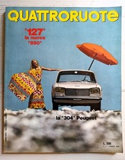 QUATTRORUOTE 1970 SKODA S 100 L-SIMCA 1301-KAWASAKI 500-HONDA S 800-PEUGEOT 304