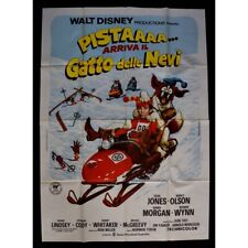 manifesto PISTA ARRIVA IL GATTO DELLE NEVI walt disney dean jones morgan A182