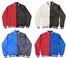 Giacca a vento uomo bicolore Varsity bomber color block bicolore