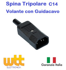 Spina volante ALIMENTAZIONE TRIPOLARE VDE IEC320 C14 MASCHIO