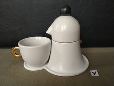 Caffettiera moka Bianca alluminio - Caffettiera 1 Tazza caffè Espresso Italiano