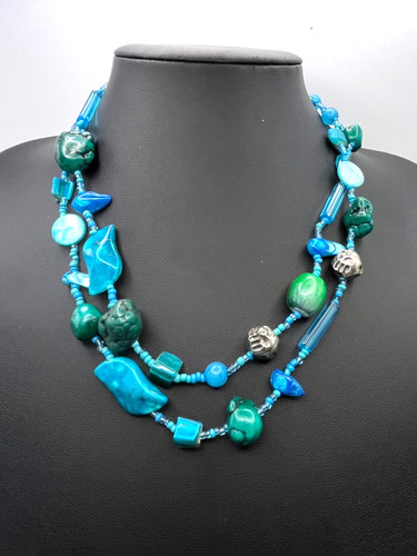 Collana dichiarazione turchese