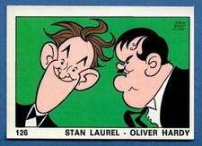 FIGURINA EDIZIONE PANINI - OK VIP - REC/REMOVED  - 126 LAUREL - HARDY