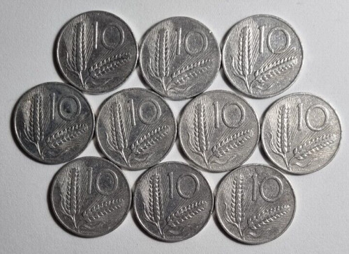 Lire 1954 lotto 10 monete - -,