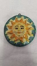 Sole Fuoco da parete in Ceramica di Caltagirone 14cm -