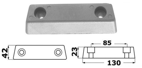 Anodo base piede - piede, duo