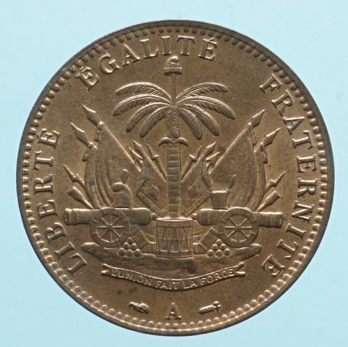 Haiti centime 1886 bronze - bronze, coin