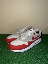 Nike Air Max 1 Ultra 2.0 Air Max Day bianco rosso scamosciato 908091-100 taglia 11,5