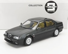 MODELLINO AUTO STATICO ALFA ROMEO 164 Q4 1994 GRIGIO INTERNI BEIGE SCALA 1/18