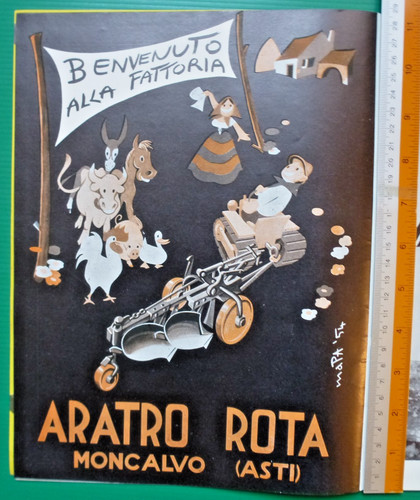 Pubblicità aratro rota - aratro,
