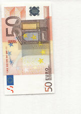Banconota billet banknote 50 euro  Duisenberg SUP serie V spagnola rara  