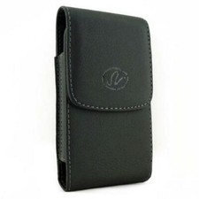 BLACK VERTICAL LEATHER PHONE