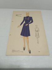 Abito Moda Femminile Edition Claspy Stampa D'epoca Originale LEGGI DESCRIZIONE