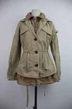 PEUTEREY GIUBBINO GIACCA DONNA TG. 44 JACKET VINTAGE TRENCH FODERA IMPERMEABILE