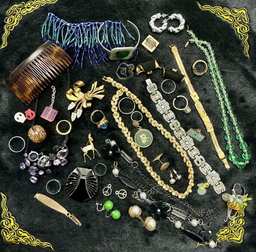 Lot bijoux anciens vintage - anciens,