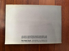 Libro Uso e Manutenzione Fiat