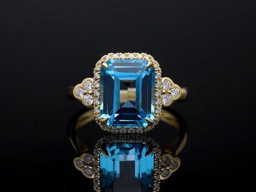Anello brillanti topazio 08 - anello, 5,08